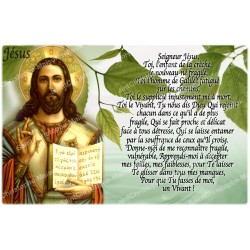 Sticker of novena candle with prayer- jesus 1
