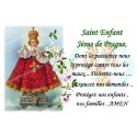Novena candle sticker with prayer - Holy Infant Jesus of Prague