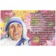 Autocollant bougie de neuvaine avec prière français - Mère Teresa