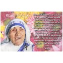 Novena candle sticker with prayer - Mother Teresa