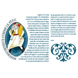 sticker with French  prayer - Jubilee of Mercy