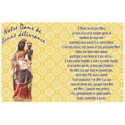 Aufkleber für Novenenkerze mit Gebet – Unsere Liebe Frau von der guten Befreiung