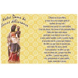 Novena candle sticker with prayer - Our Lady of Good Deliverance