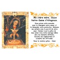 Autocollant bougie de neuvaine avec prière français - Notre Dame d'Altagrace
