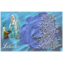 sticker with French  prayer - our lady from Lourdes 3