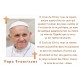 Autocollant bougie de neuvaine avec prière français - Pape François 1