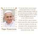 sticker with French  prayer - Pope Francis