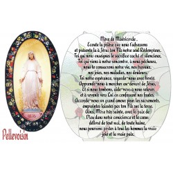 Autocollant bougie de neuvaine avec prière - Pellevoisin