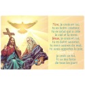 sticker with French  prayer -  Father, Son, Holy Spirit