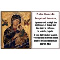 Novena candle sticker with prayer - Our Lady of Perpetual Help