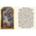 Autocollant bougie de neuvaine avec prière - Saint Joseph de Cupertino