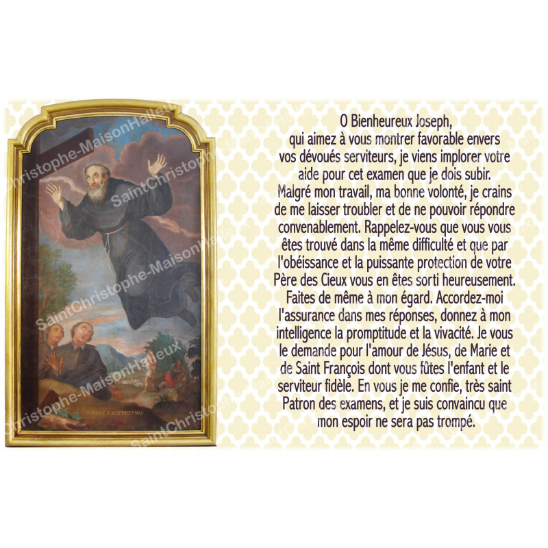 Prière à Saint Joseph De Cupertino Pour Les Examens