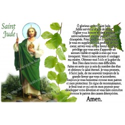 Novena candle sticker with prayer - Saint Jude