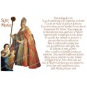Novena candle sticker with prayer - Saint Nicholas 1