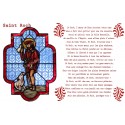 Sticker voor noveenkaars met gebed - Sint-Rochus