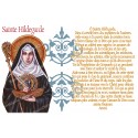 Sticker voor noveenkaars met gebed - Heilige Hildegard