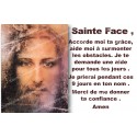 Novena candle sticker with prayer - Holy Face