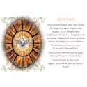 Autocollant bougie de neuvaine avec prière - Saint Esprit