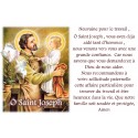 Novena candle sticker with prayer - Saint Joseph 2