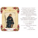 Novena candle sticker with prayer - Saint Peregrine