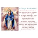 Pegatina para velas de novena con oración - Virgen Milagrosa 1