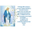 Pegatina para velas de novena con oración - Virgen Milagrosa 2