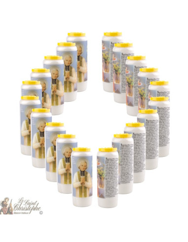 Bougies Neuvaines à Sat Jean Marie de Vianney  - prière  Français