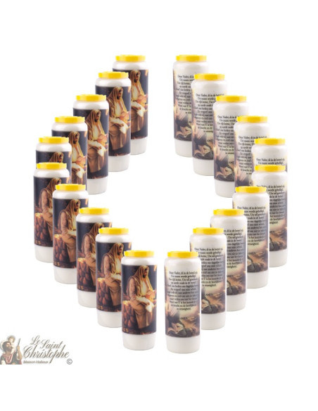 Candles Novena - White - "Archangel Saint Michael" (French)