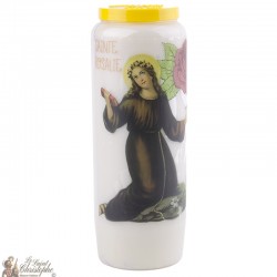 Candles Novenas to Saint 	rosalie - French Prayer