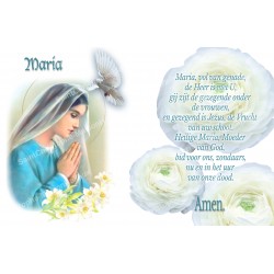 Adesivo per candela votiva con preghiera - Vergine Maria 5