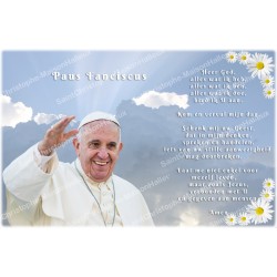 Sticker voor noveenkaars met gebed - Paus Franciscus 3