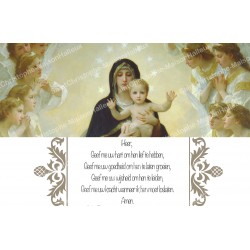 Sticker voor noveenkaars met gebed - Voor ouders