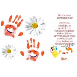 Novena candle sticker with prayer - For single parents