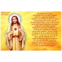 Novena candle sticker with prayer - Sacred Heart of Jesus