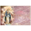 Novena candle sticker with prayer - Miraculous Medal