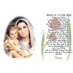 Novena candle sticker with prayer - Expectant mother