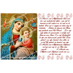 Autocollant bougie de neuvaine avec prière - Notre Dame du Perpétuel Secours 2