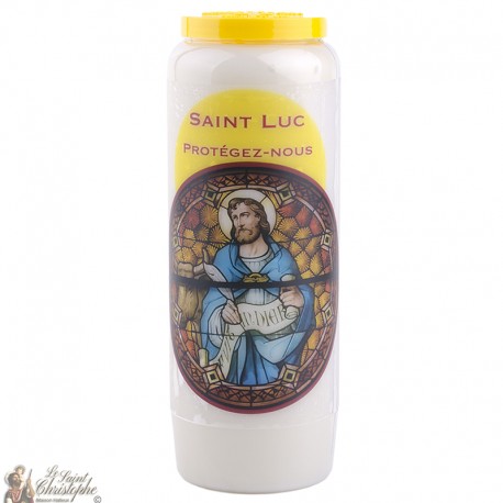 Bougies Neuvaines - Blanches à Saint Luc - prière Français