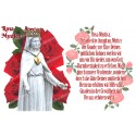 sticker with german  prayer - our lady of roses