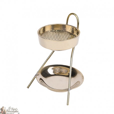 Räuchergefäß goldene Kerze - 7,50 cm