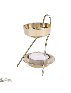 Räuchergefäß goldene Kerze - 7,50 cm