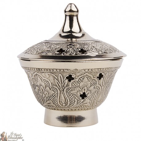 Censer carved copper flowers