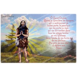 Novena candle sticker with prayer - Saint Onofre 1