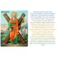 sticker with french prayer - Saint Andrew