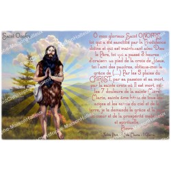 Sticker voor noveenkaars met gebed - Sint-Onofrio 2