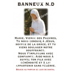 Autocollants Rectangulaires - "Banneux" - 8 pièces - Français