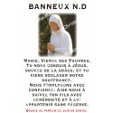 Autocollants Rectangulaires - "Banneux" - 8 pièces - Français