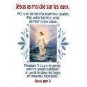 Autocollants Rectangulaires - "Jésus a marché sur les eaux" - 8 pièces - Français