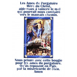 Autocollants Rectangulaires - "Les Ames du Purgatoire" - 8 pièces - Français