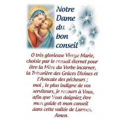 Autocollants Rectangulaires de la Vierge de Banneux 8 pièces